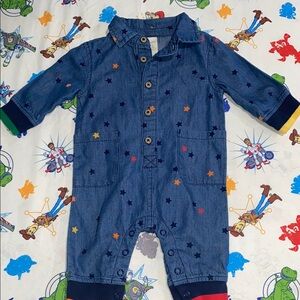 First Impressions Blue Dinosaur Footies